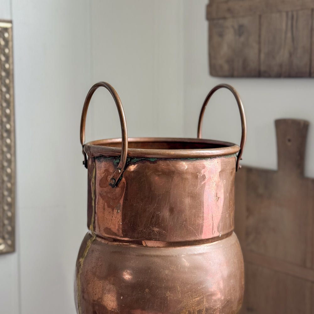 Vintage Copper Handled Pot.