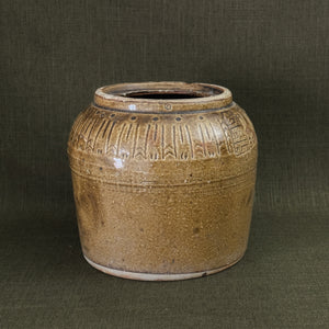 Vintage Green Bean Pot