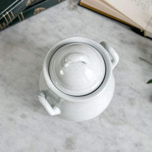 Antique Ironstone Sugar Bowl