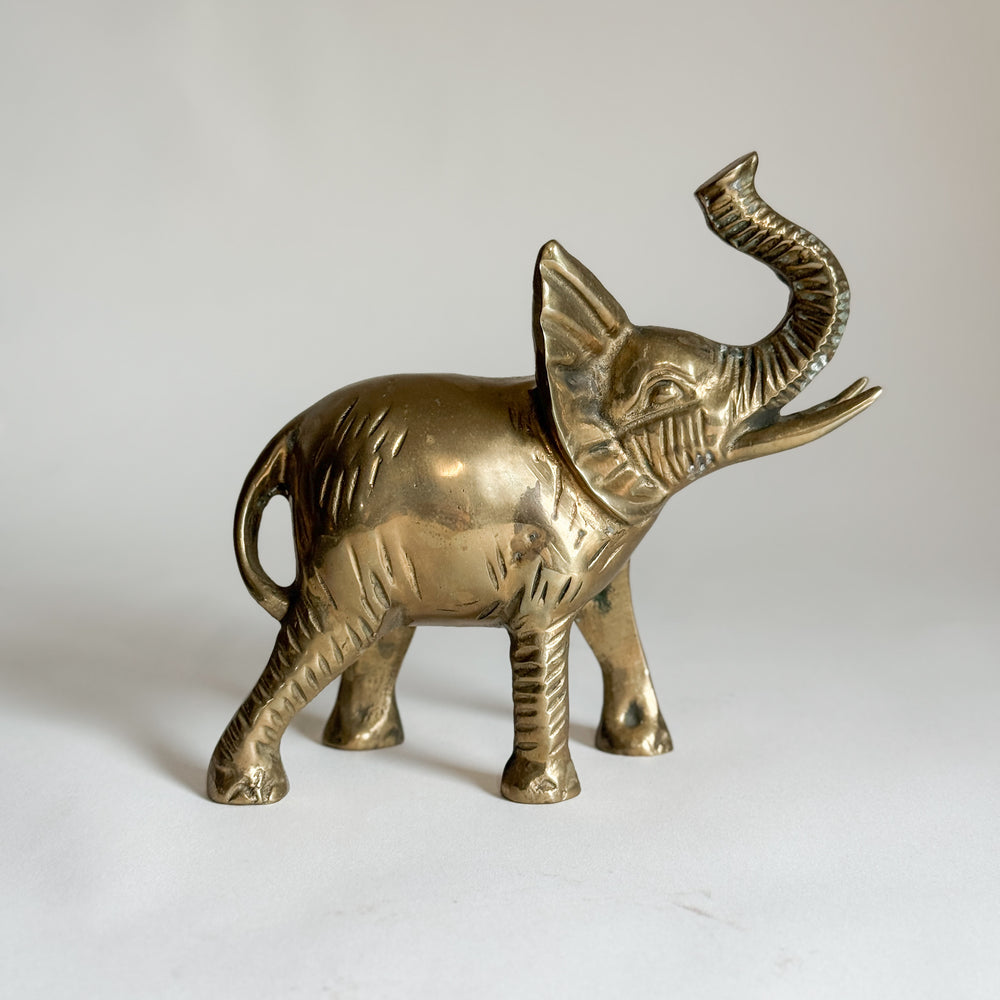 Vintage brass elephant