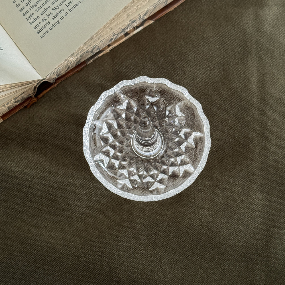 Vintage crystal ring holder