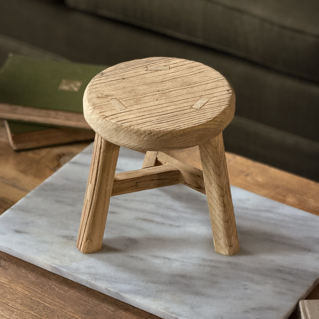 Vintage Three Legged Wooden Stool II – Oliver and Rust