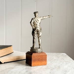 Vintage male guard statue.