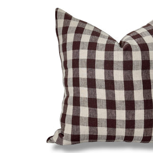 Leigh Gingham Pillow Cover- Multiple Sizes.