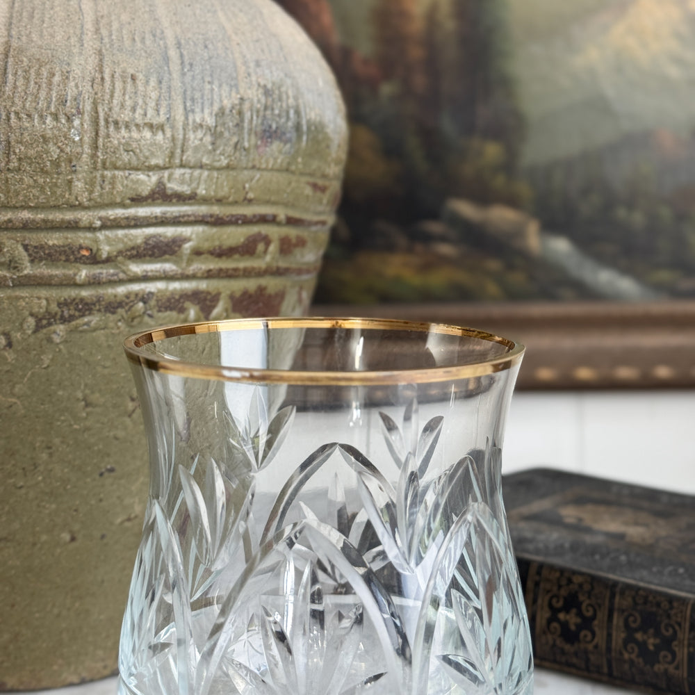 Vintage Romanian Crystal Hurricane.