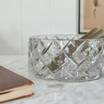Vintage Low Crystal Cut Bowl