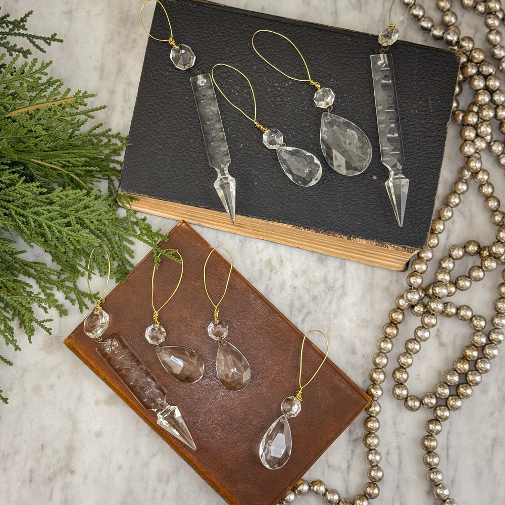 Vintage Crystal Chandelier Ornament.