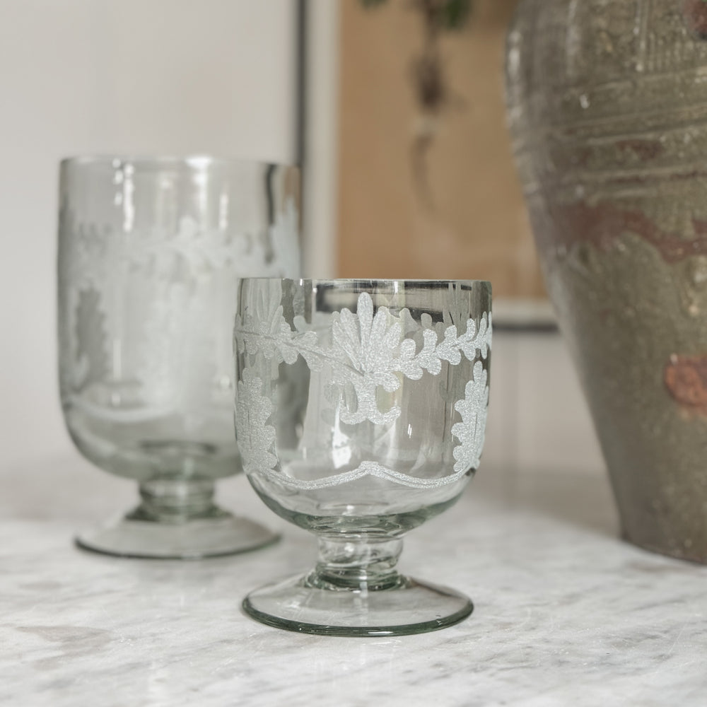 Frosted Laurel Urns.