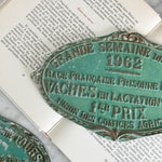 Vintage green cattle award 1962- FRANCE