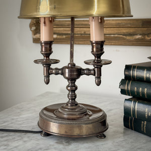 Vintage Brass Shade Lamp.