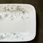 Antique Green Leaf Ironstone Platter