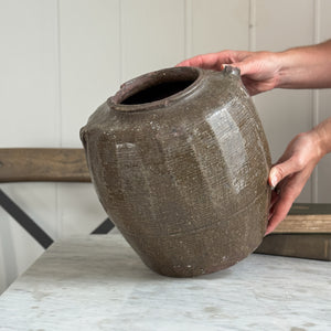 Vintage Brown Bean Pot II.