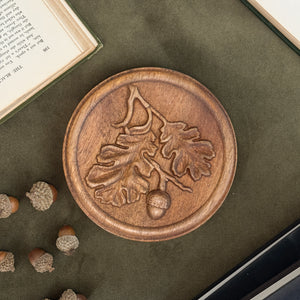 Wooden Acorn Wall Plaque