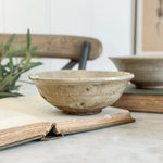 Vintage cream pottery bowl