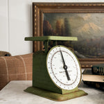 Vintage Green Metal Sears Kitchen Scale