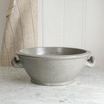 Vintage stoneware handle bowl with spout