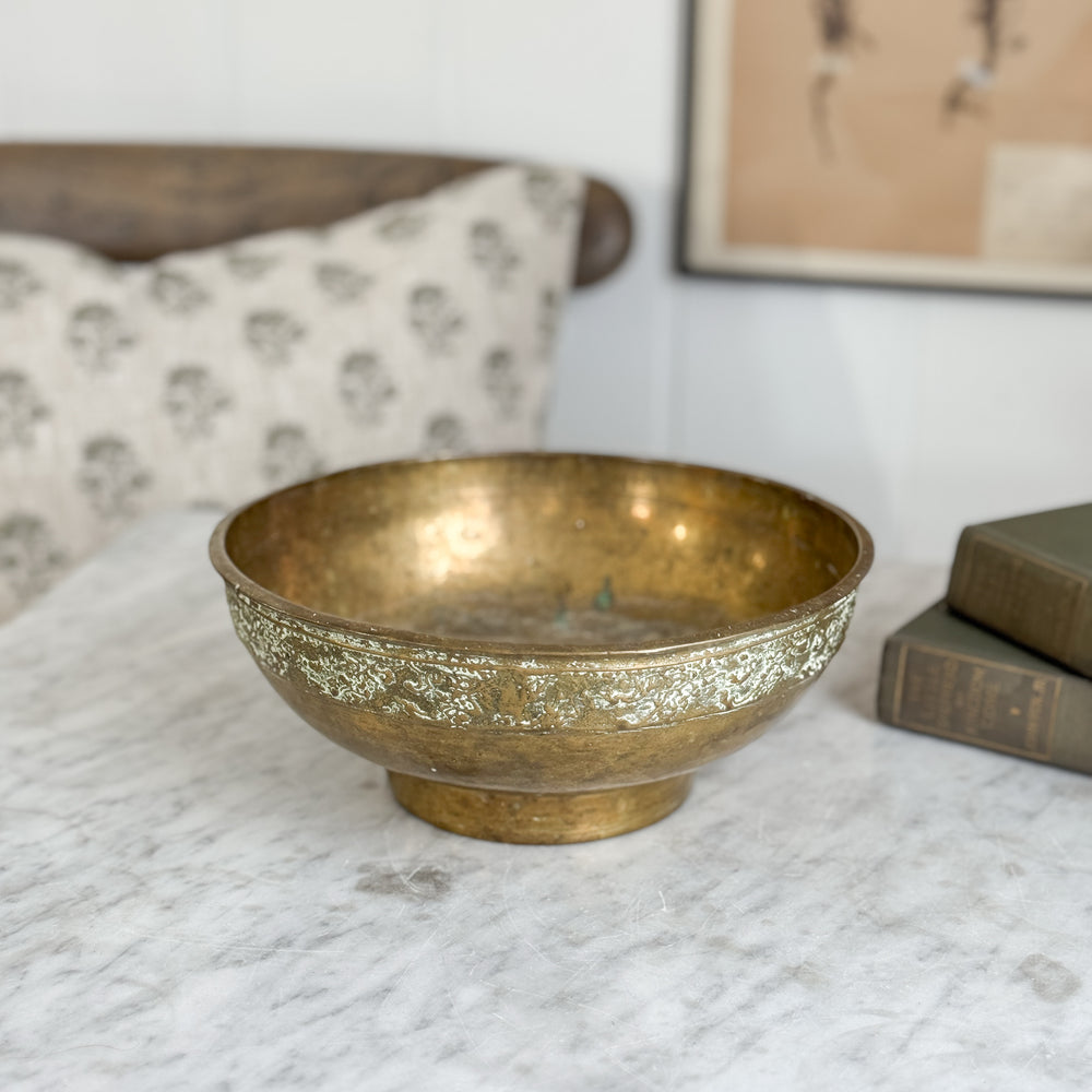 Vintage brass bowl