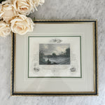 Vintage green Rapids Niagara Falls Print