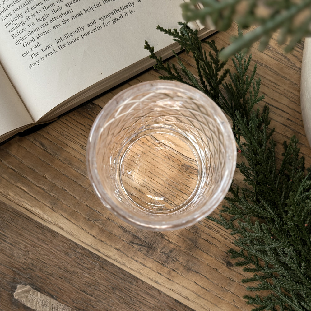 Cut Glass Votive.