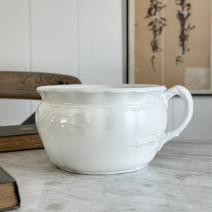 Antique Ironstone Chamber Pot- Wheat II