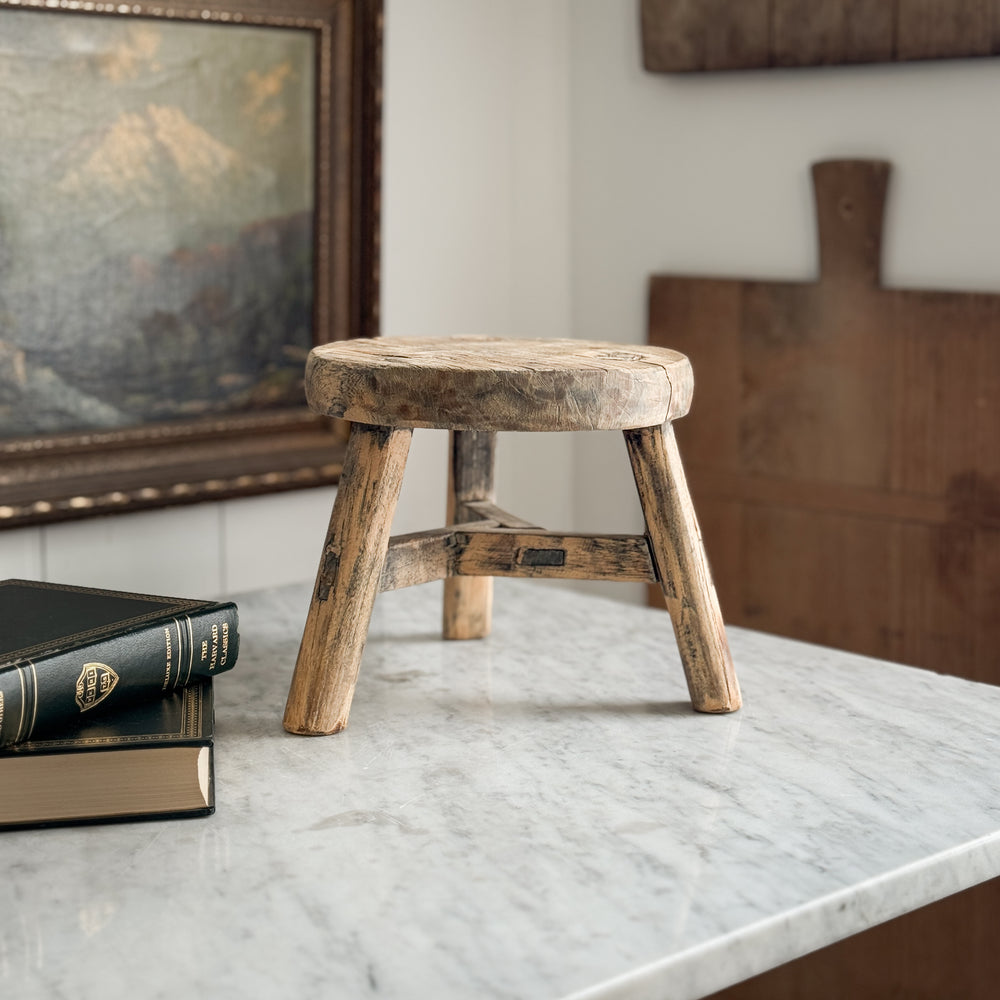 Vintage round stool.