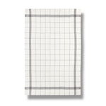 Linen Tea Towel - Ivory Grid