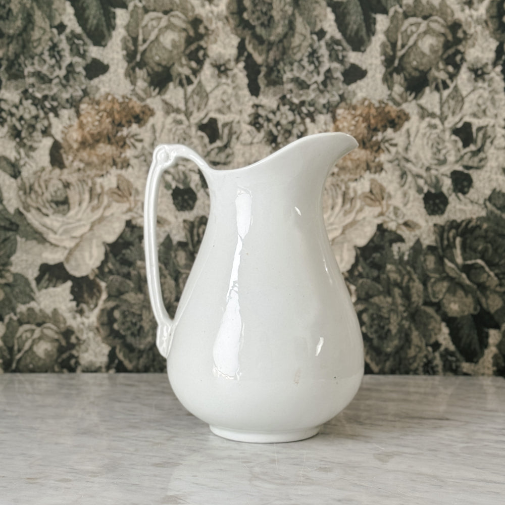 Antique large ironstone pitcher