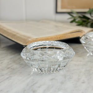 Vintage Crystal Taper Holder.