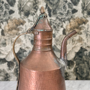 Vintage copper kettle.