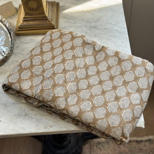 Linen Handblock- 4 yards fabric