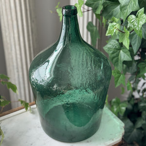 Vintage Large Green Demijohn.