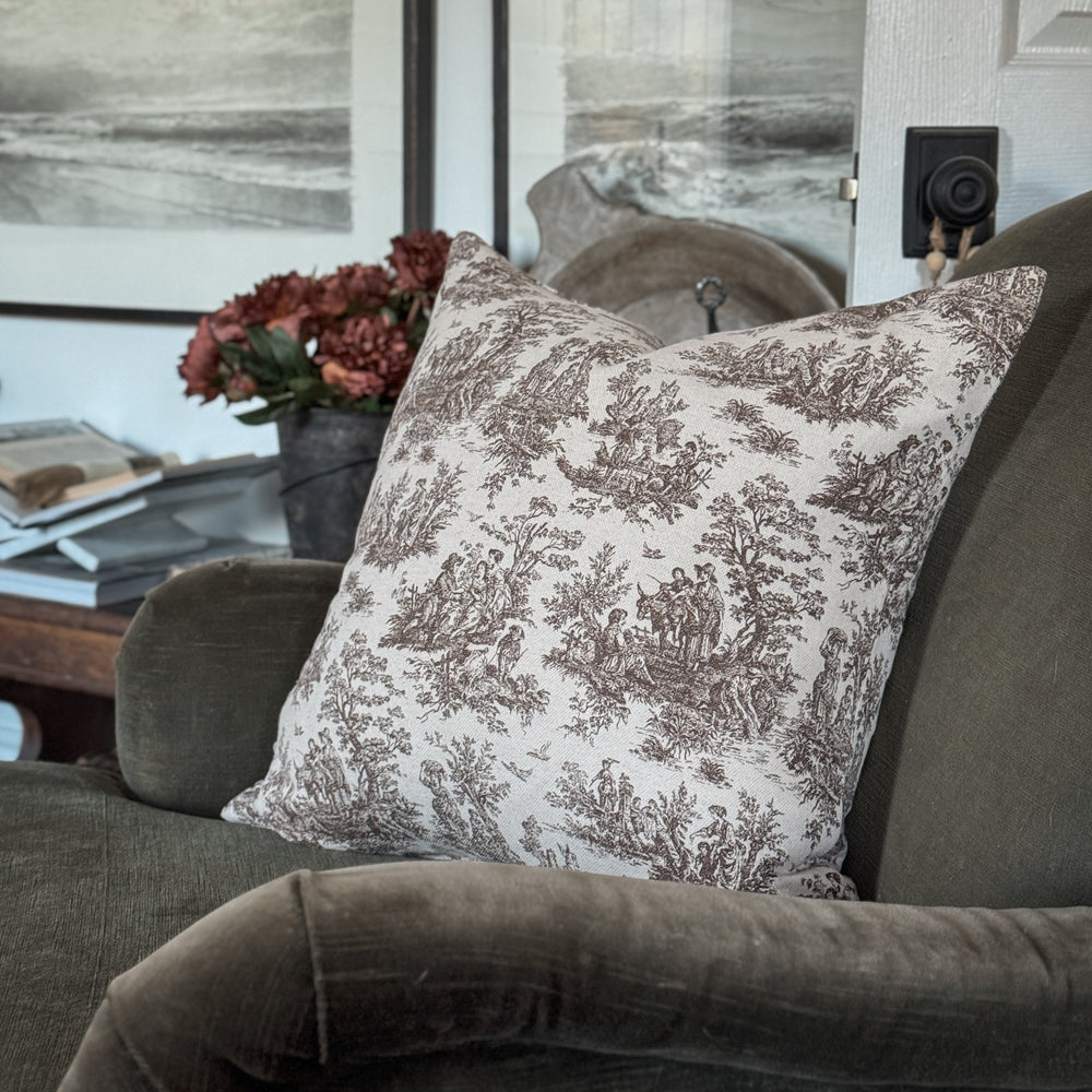Wilhelm Toile 22" Pillow Cover