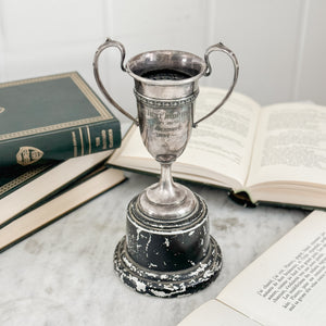 Vintage 1937 Bennett silverplate trophy