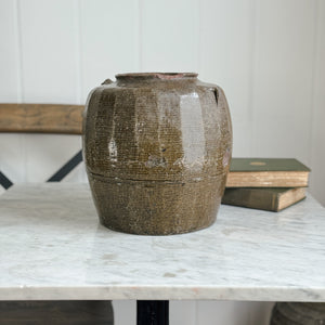 Vintage Brown Bean Pot II.