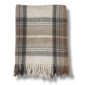 Stewart Wool Tartan Blanket.