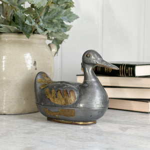 Vintage Metal Fancy Duck.