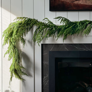 Real Touch 10ft Norfolk Pine Garland.