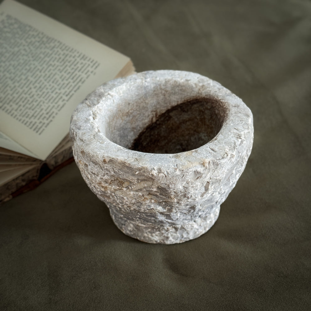 Vintage Carved Stone Bowl VI.