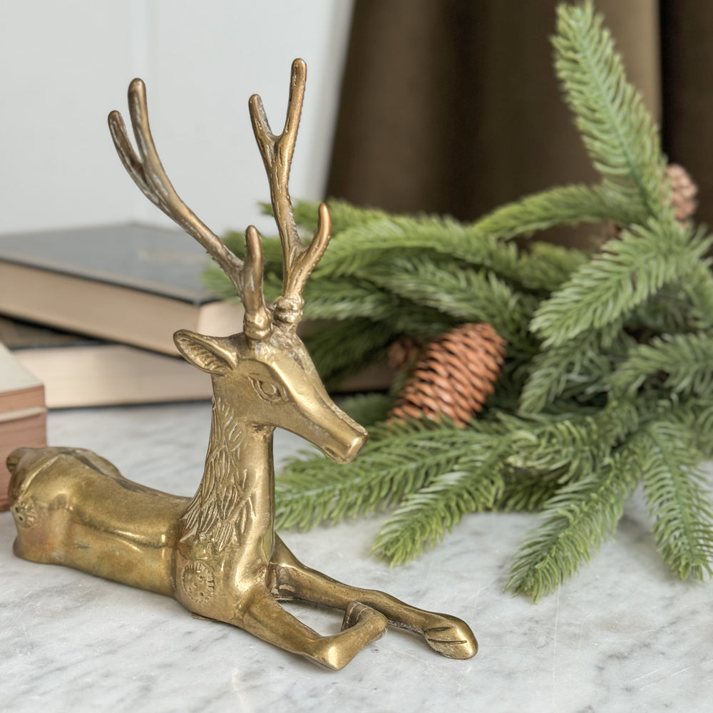Vintage Brass Deer.