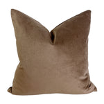 Chestnut Velvet Pillow- Multiple Sizes