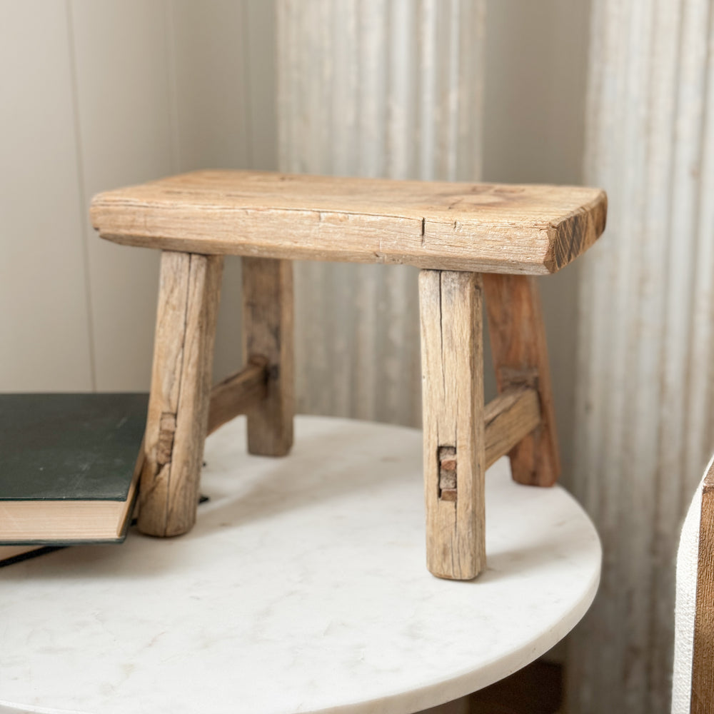 Vintage Wood Stool II.