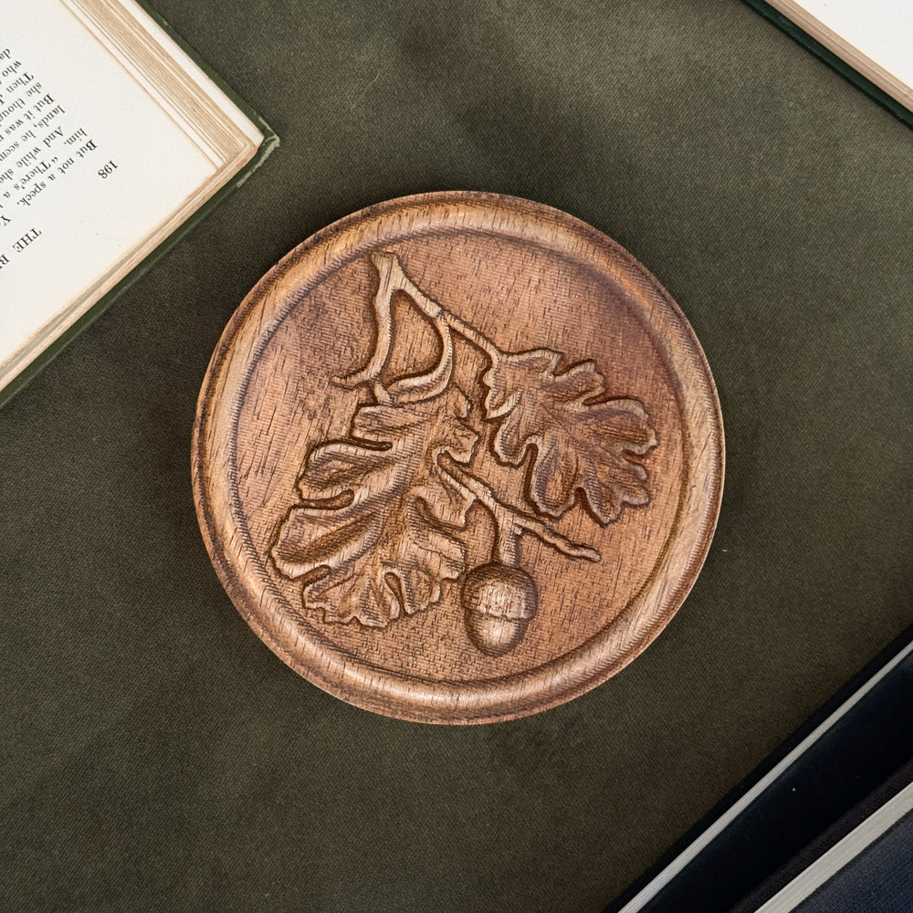 Wooden Acorn Wall Plaque