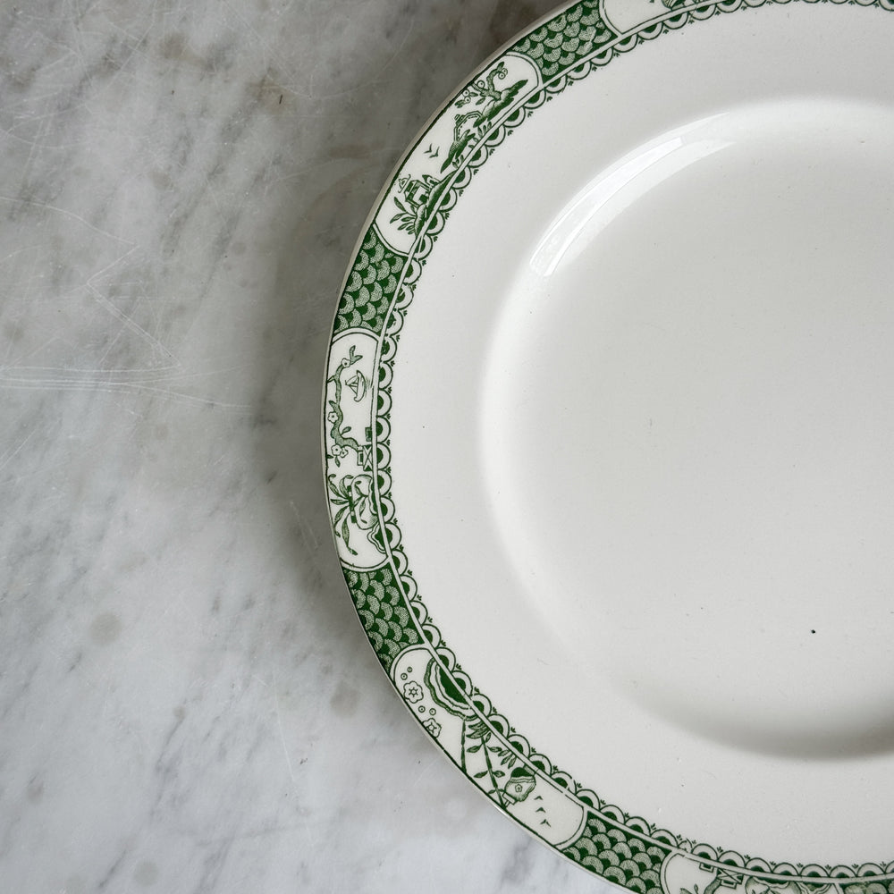 Vintage Pagoda Porcelain Plate.