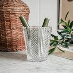 Vintage crystal candleholder vase