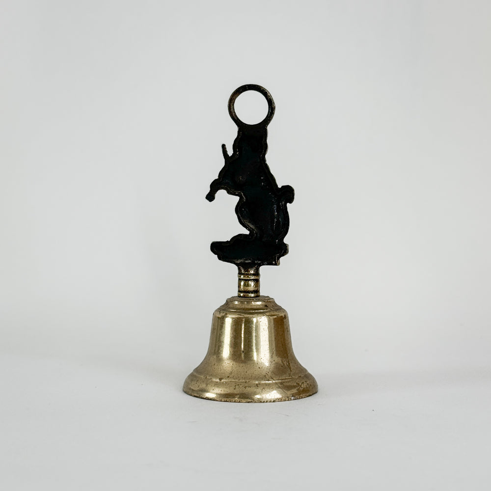 Vintage Brass Fiddle Cat Bell