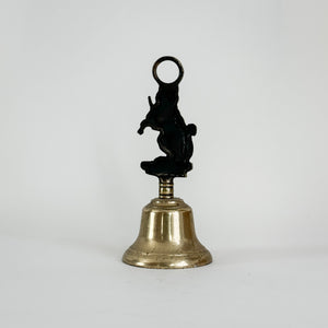 Vintage Brass Fiddle Cat Bell