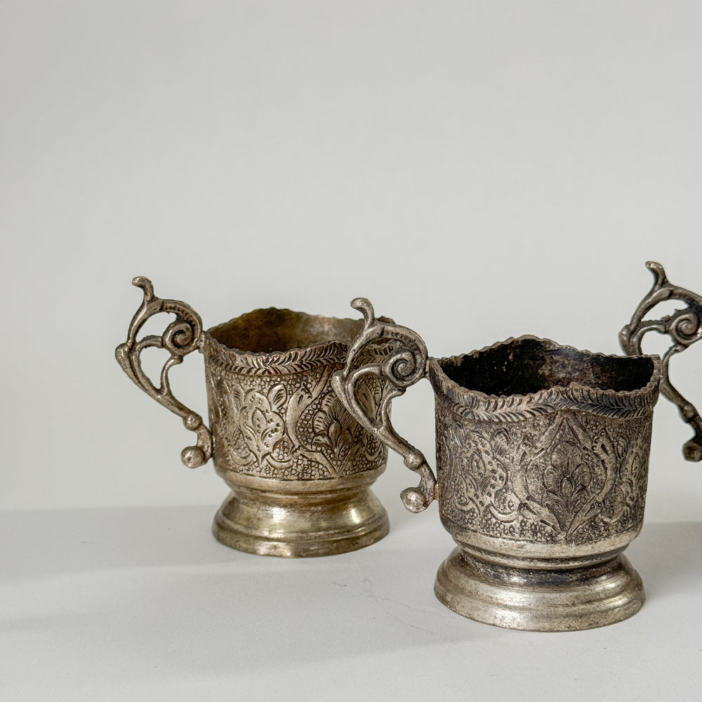 Vintage Metal Turkish Coffee Holder.