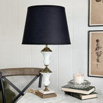 Vintage Milk Glass Lamp Base.