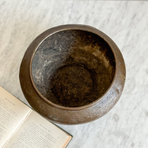 Vintage Brass Pot.