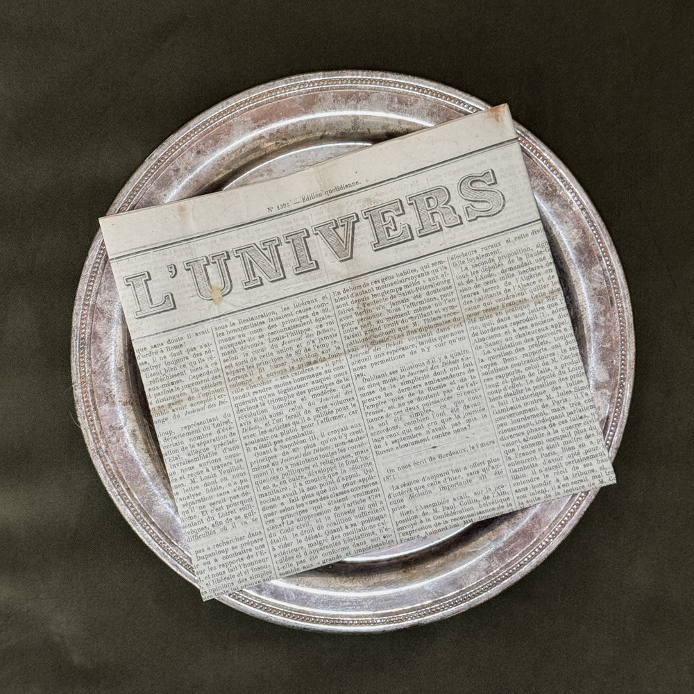 Antique French 1800s Newspapers.
